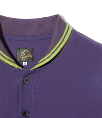 Shawl Collar L/S Polo - Cotton Pique
