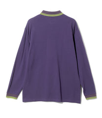 Shawl Collar L/S Polo - Cotton Pique