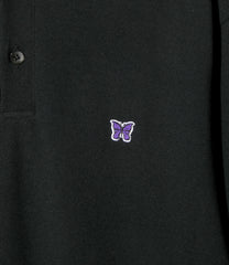 Shawl Collar L/S Polo - Cotton Pique