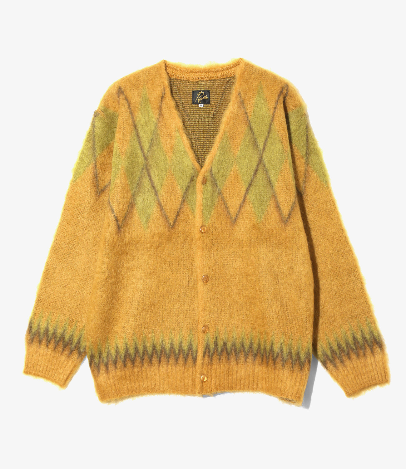 新品Needles Mohair Cardigan Argyle サイズM NEEDLES MOHAIR ARGYLE CARDIGAN YELLOW size Medium | eBay