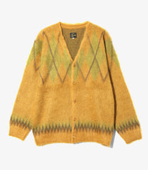 Mohair Cardigan - Argyle