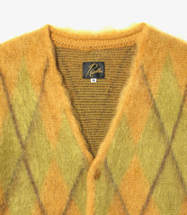 Mohair Cardigan - Argyle