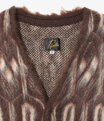 Mohair Cardigan - Geometric