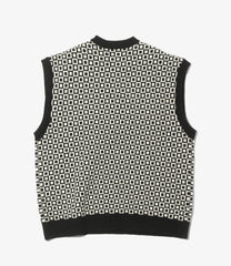 Shetland Knit Vest - Plaid