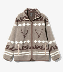 Piping Jacket - Poly Boa Jacquard