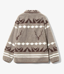 Piping Jacket - Poly Boa Jacquard
