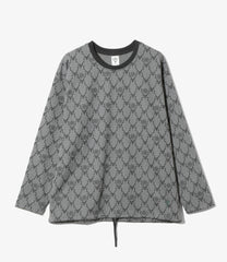 String Crew Neck Shirt-Poly Jq./S&T