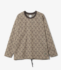 String Crew Neck Shirt-Poly Jq./S&T