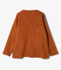 S.S. V Neck Cardigan - Boiled Jersey