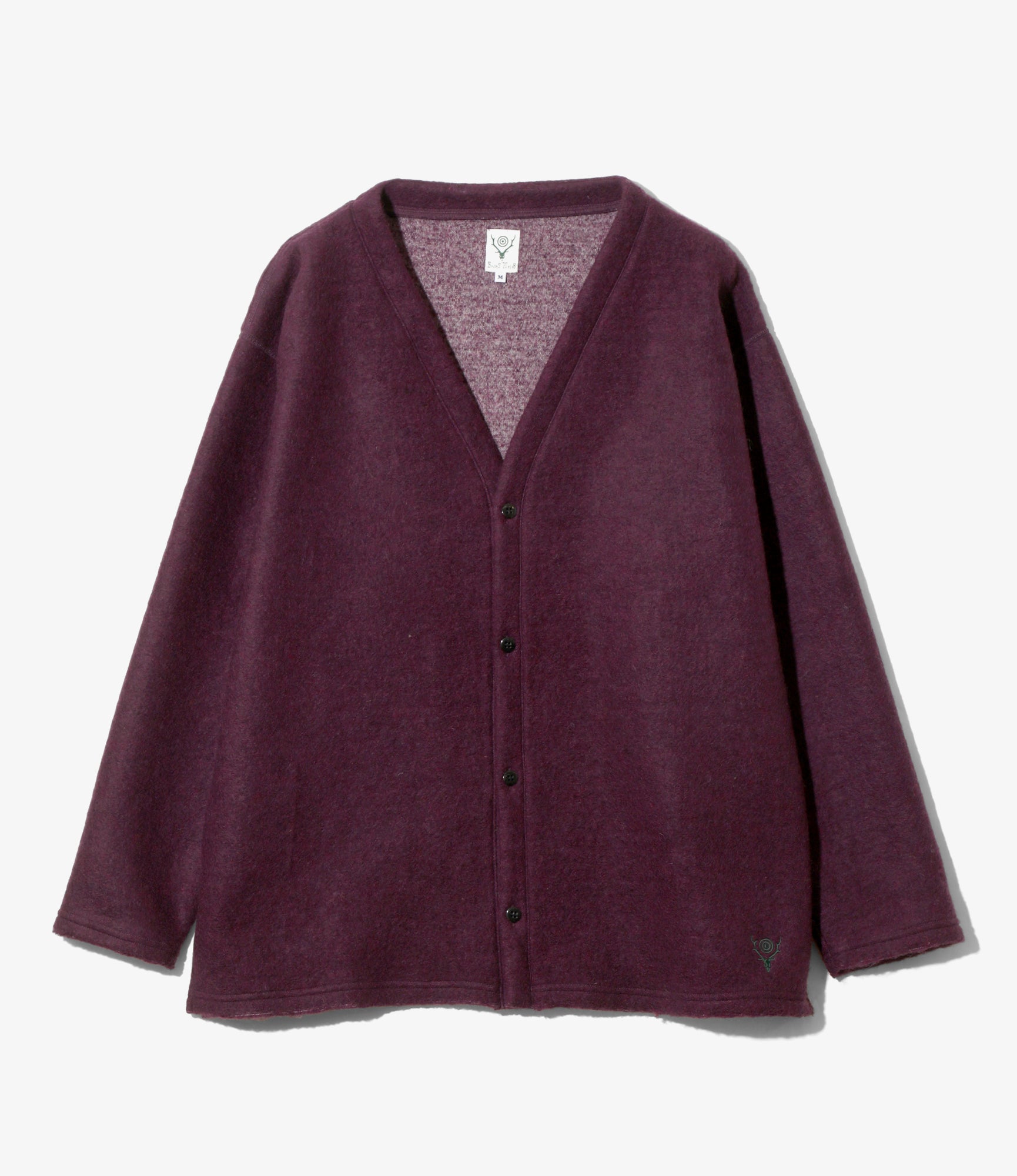 South2 West8 S.S. V Neck Cardigan ネペンテス South2West8〉 S.S. V Neck Cardigan - Knit Mesh Tie Dye Color