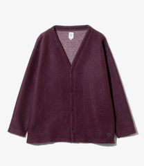 S.S. V Neck Cardigan - Boiled Jersey