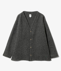 S.S. V Neck Cardigan - Boiled Jersey