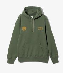 Emb. Hooded Sweat Shirt - Cotton French Terry