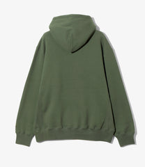 Emb. Hooded Sweat Shirt - Cotton French Terry