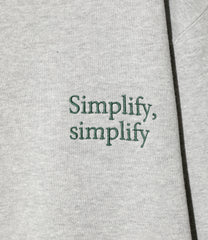 Emb. Crew Neck Sweat Shirt - Cotton French Terry