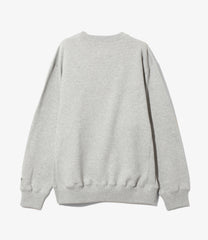 Emb. Crew Neck Sweat Shirt - Cotton French Terry