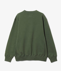 Emb. Crew Neck Sweat Shirt - Cotton French Terry