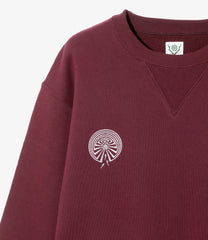 Emb. Crew Neck Sweat Shirt - Cotton French Terry