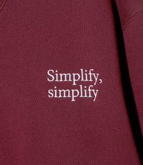 Emb. Crew Neck Sweat Shirt - Cotton French Terry