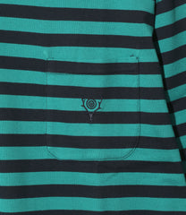 L/S Round Pocket Tee - Stripe Jersey