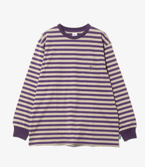 L/S Round Pocket Tee - Stripe Jersey