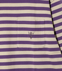 L/S Round Pocket Tee - Stripe Jersey