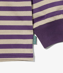 L/S Round Pocket Tee - Stripe Jersey