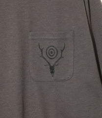 L/S Round Pocket Tee - Circle Horn