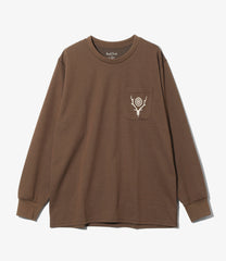 L/S Round Pocket Tee - Circle Horn