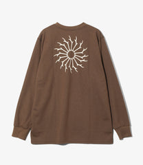L/S Round Pocket Tee - Circle Horn