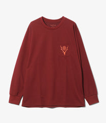 L/S Round Pocket Tee - Circle Horn