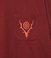 L/S Round Pocket Tee - Circle Horn