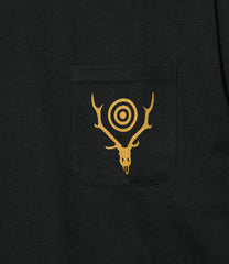 L/S Round Pocket Tee - Circle Horn