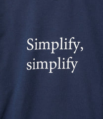 L/S Crew Neck Tee-Simplify, simplify