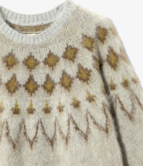 Mohair Crew Neck Sweater - Nordic Skull