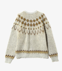 Mohair Crew Neck Sweater - Nordic Skull