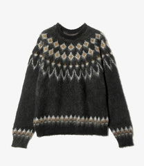 Mohair Crew Neck Sweater - Nordic Skull