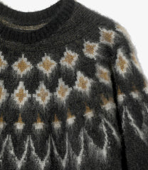Mohair Crew Neck Sweater - Nordic Skull
