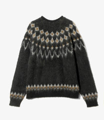 Mohair Crew Neck Sweater - Nordic Skull