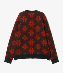 Crew Neck Sweater - Snowflakes