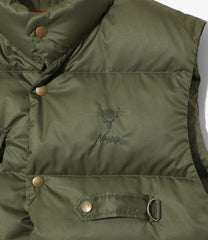 〈SOUTH2 WEST8〉x〈NANGA〉River Trek Down Vest - PE Ripstop