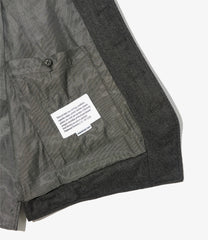 Shawl Collar Cinch Vest - High Count Worsted Wool