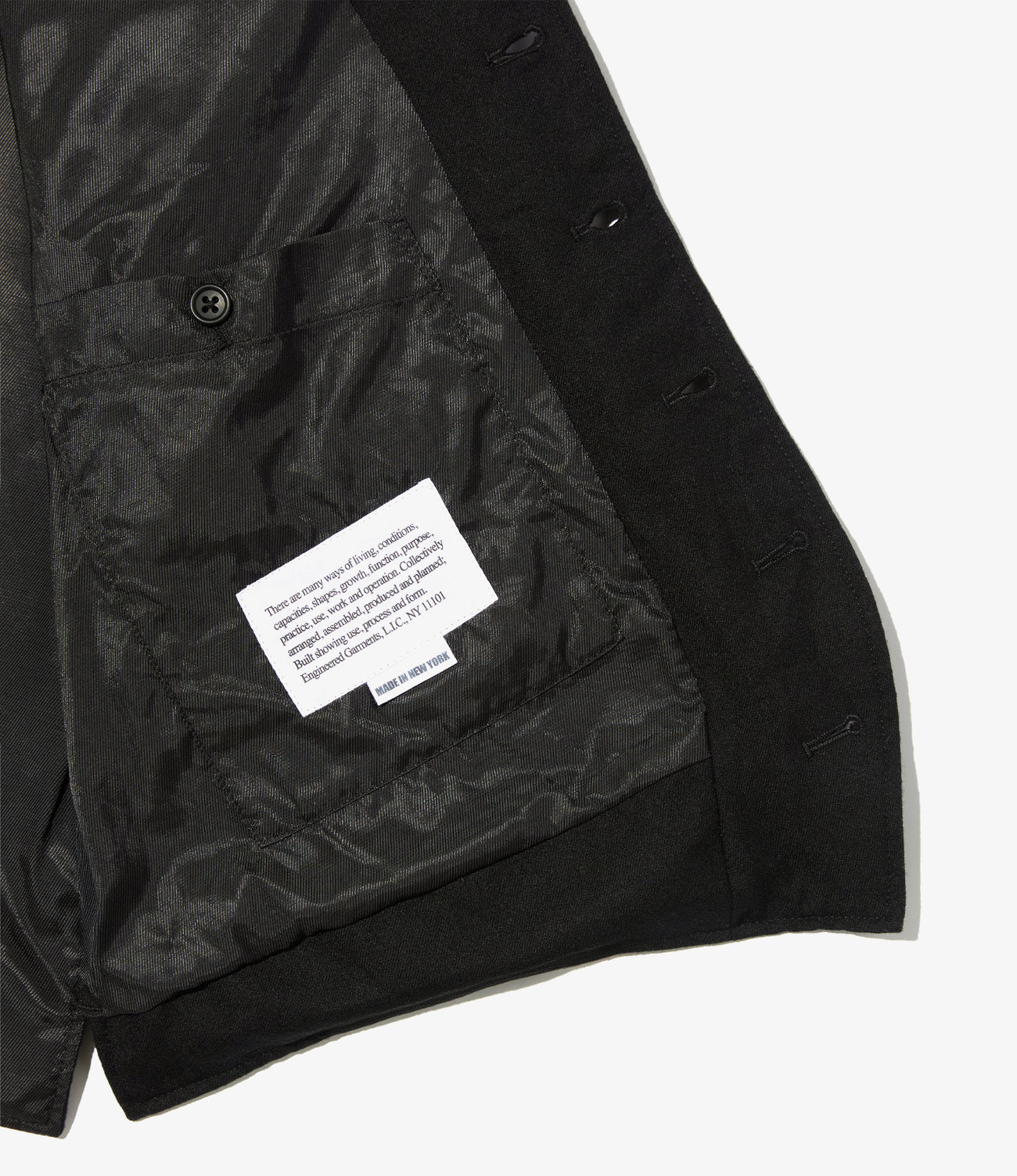 Shawl Collar Cinch Vest - High Count Worsted Wool