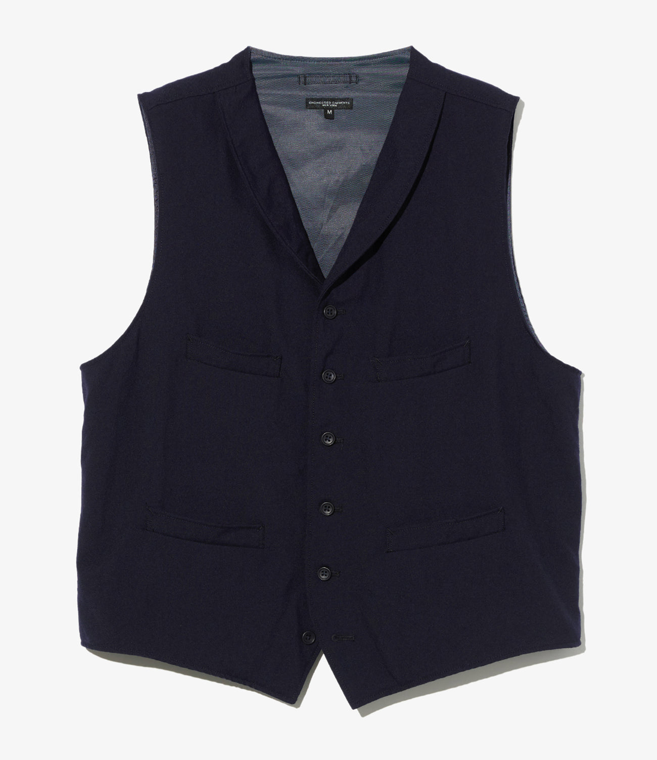 Shawl Collar Cinch Vest - Uniform Serge