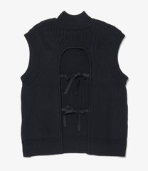 〈EG〉x〈SAWA TAKAI〉 Oversized 2-Way M/N Knitted Vest