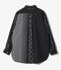 19 Century BD Shirt - Multi Pattern Stripe Jacquard
