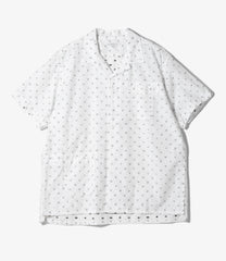 Camp Shirt -  Cotton Alphabet Embroidery