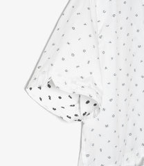 Camp Shirt -  Cotton Alphabet Embroidery