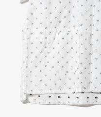 Camp Shirt -  Cotton Alphabet Embroidery