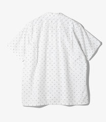 Camp Shirt -  Cotton Alphabet Embroidery